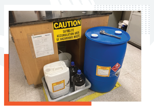 Close up of a wastewater treatment process at a plant