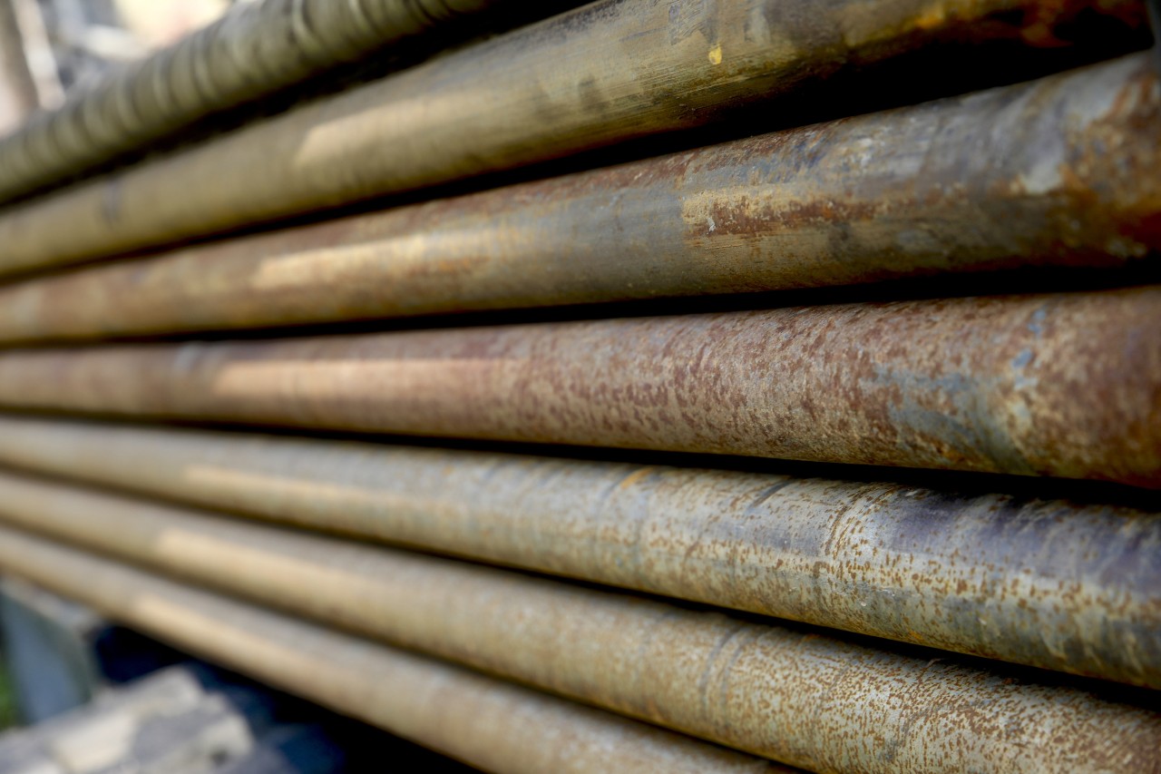 A series of lead pipes