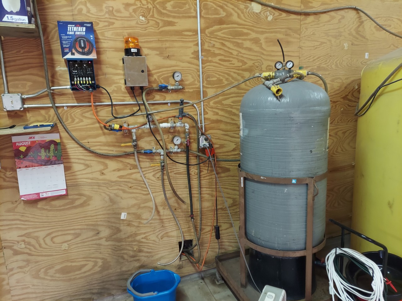 A pump in a monitoring well.