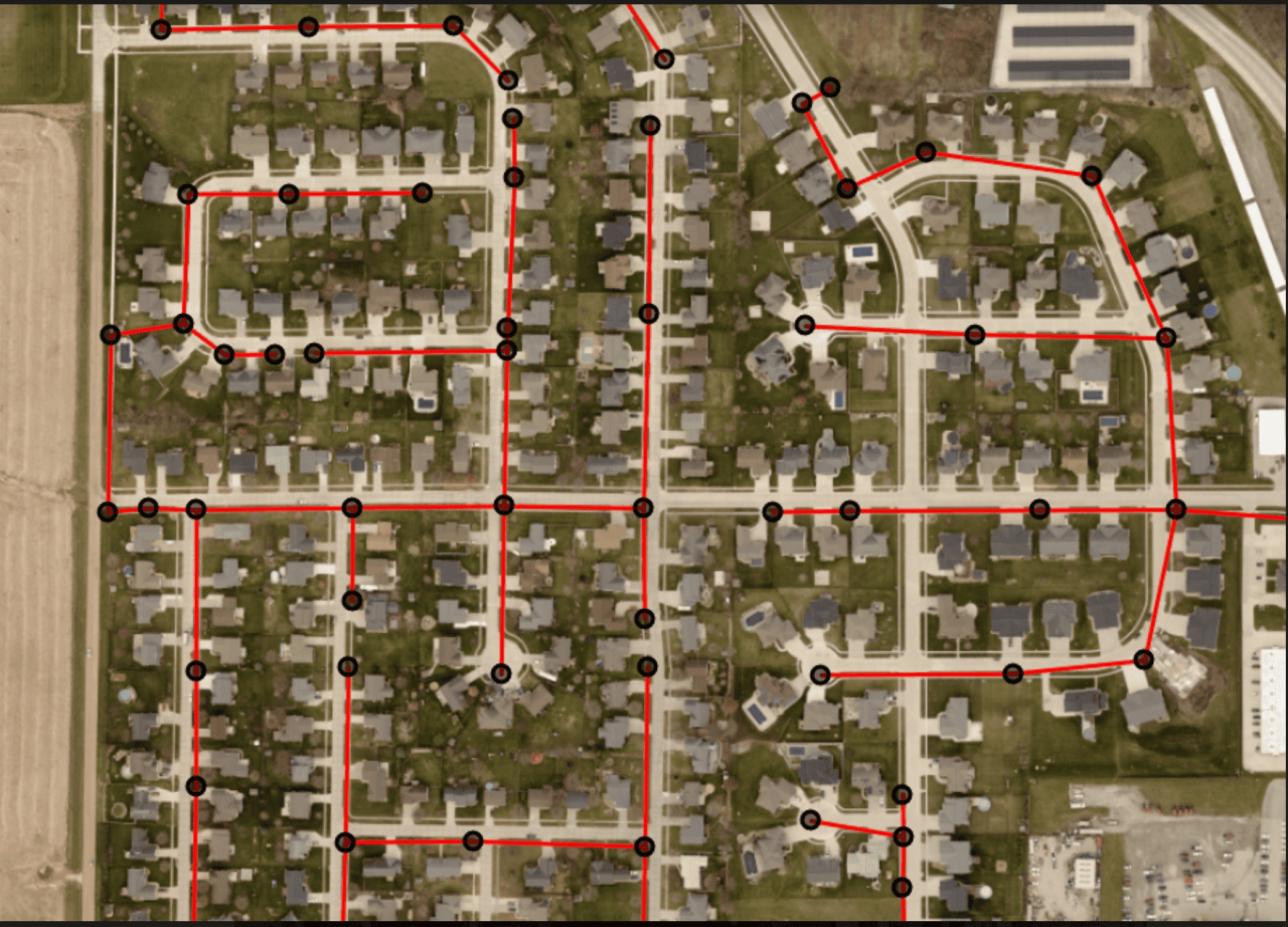 A Geographic Information Systems (GIS) map is more suitable than plan drawings or CAD maps for evaluating and planning wastewater collection systems.